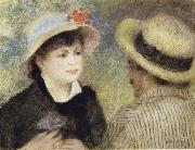 Pierre Renoir Boating Couple (Aline Charigot and Renoir) France oil painting artist